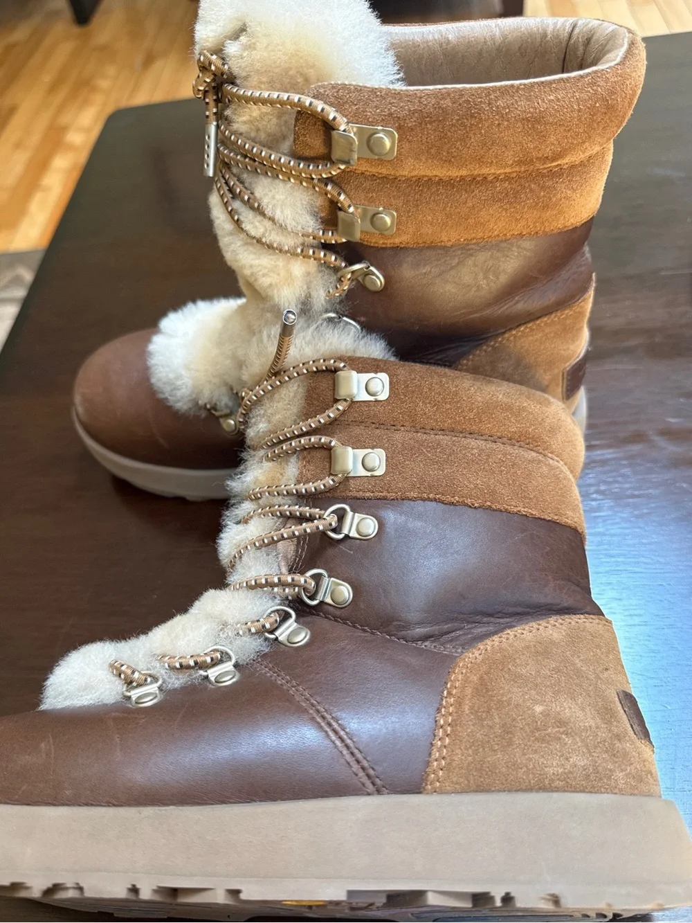 Ugg Viki Waterproof Boot Brown Suede Leather